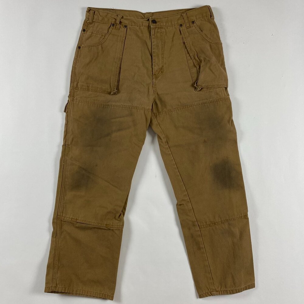 Dickies Distressed Double Knee Work Carpenter Pants Mens 38 x 30 Fits 36 x 28.5